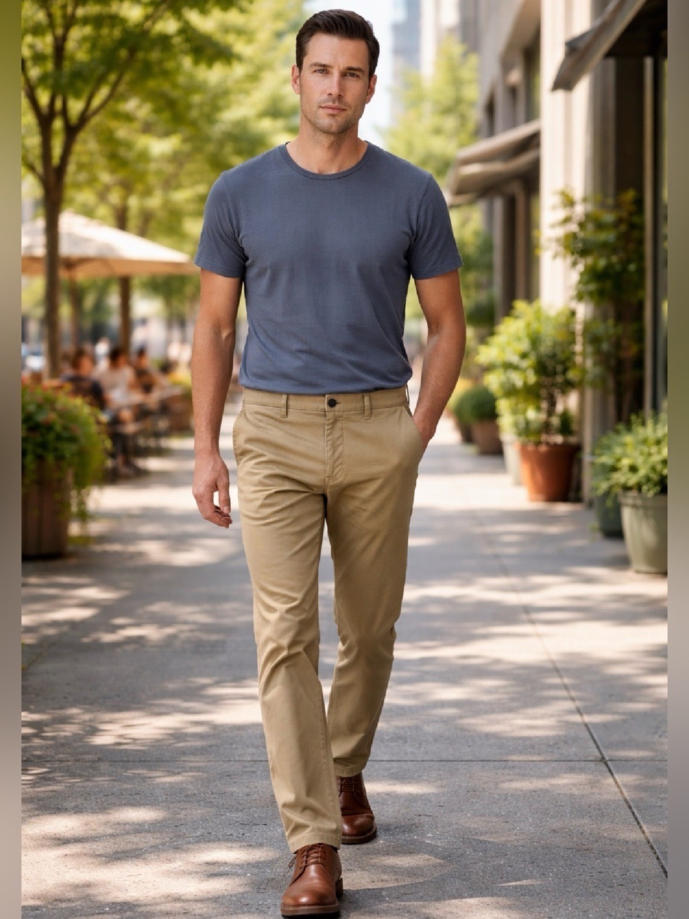 LANDS’ END BLAKE SHELTON GOLDEN OAK  TRADITIONAL MEN’S FIVE POCKET PANT 40 x 31